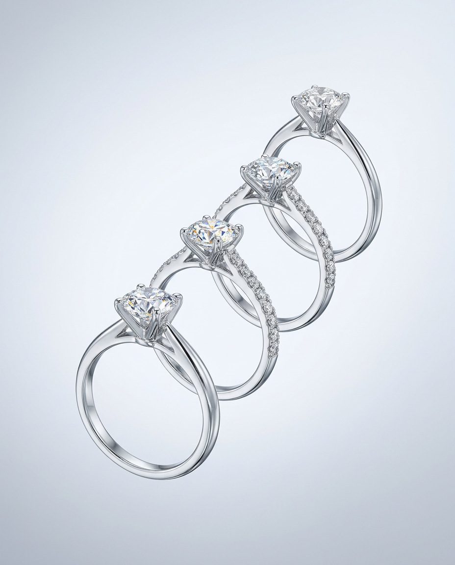Atelier White Gold Solitaire Suite