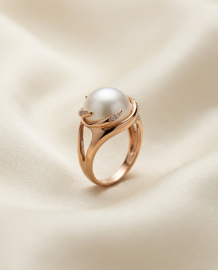 Aurore · Rose Gold Mabé Ring