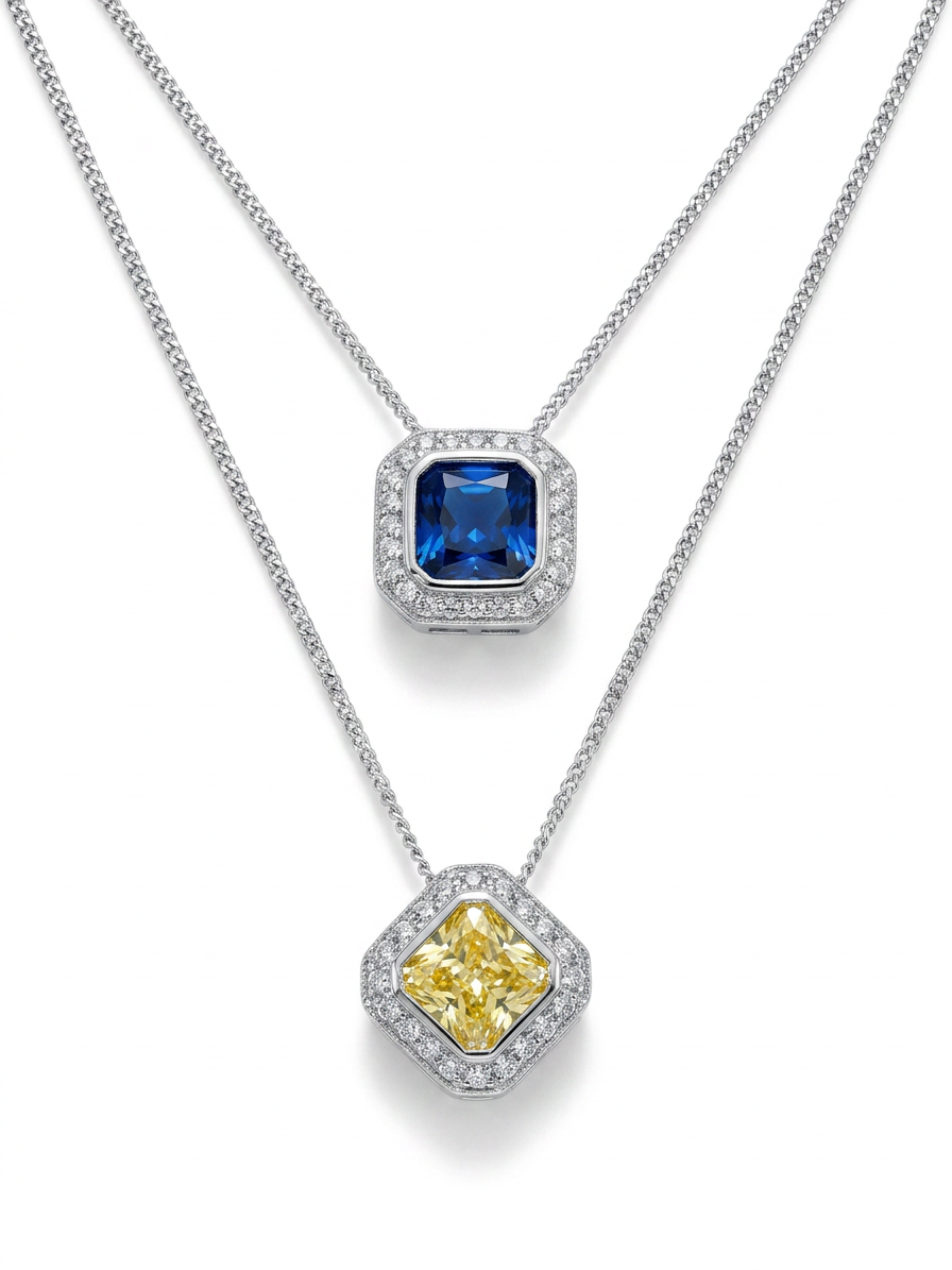 Halo Duo · Sapphire & Canary Pair